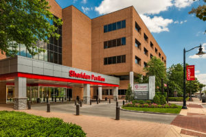 Cooper and Inspira Cardiac Care Camden Sheridan Plaza Parking Lot Entrance